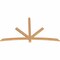 Ekena Millwork Alberta Smooth Timber Gable Bracket, Western Red Cedar, 84"W x 49"H x 1 1/2"D x 3 1/2"F, 14/12 Pitch GBW084X49X0204ALB00SWR - alternate 2